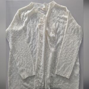 White cardigan